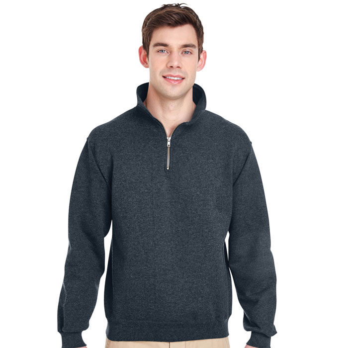Jerzees - 4528 - Adult 9.5 oz. Super Sweats® NuBlend® Fleece Quarter-Zip Pullover