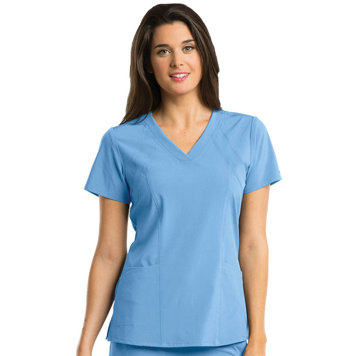 Barco-One-5105-Womens-4-Pkt-V-Neck-Top