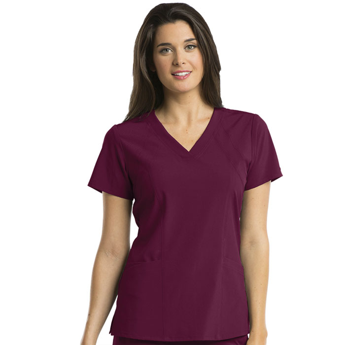 Barco-One-5105-Womens-4-Pkt-V-Neck-Top