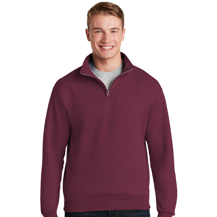 Jerzees - 995M - Adult 8 oz. NuBlend® Quater Zip Cadet Collar Sweatshirt