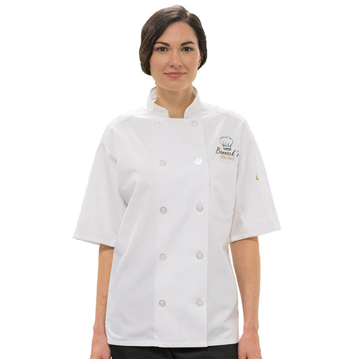 Edwards - 3333 - Mesh Back Chef Coat - 10 Buttons