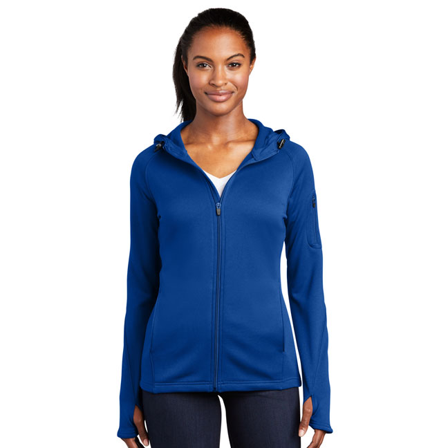 Sport-Tek-L248-Ladies-Tech-Fleece-Full-Zip-Hooded-Jacket