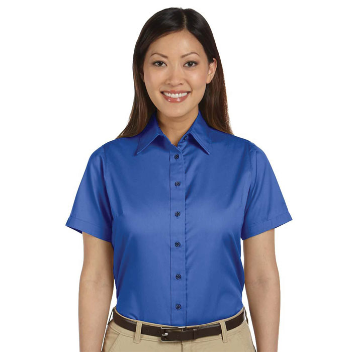 M500SW - Ladies Easy Blend Short Sleeve Twill Shirt