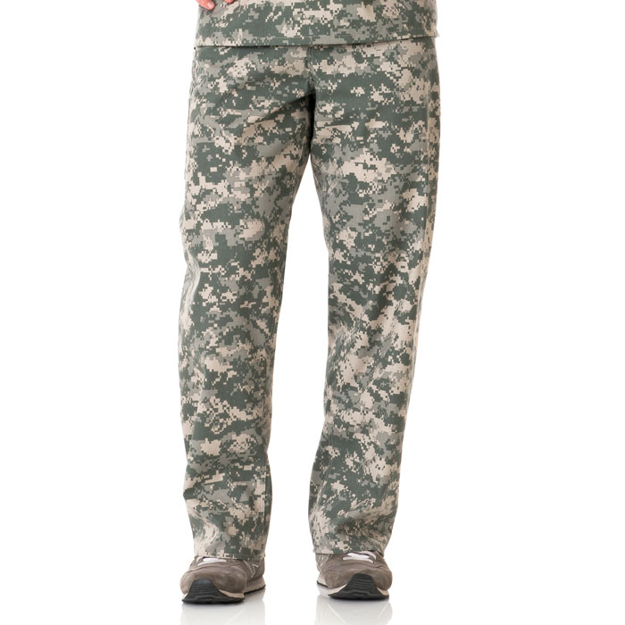 Fundamentals - 14020-3521 - Unisex Pant - Drawstring - Pant - Cargo Pocket - Camouflage Pant - Camo - White Swan