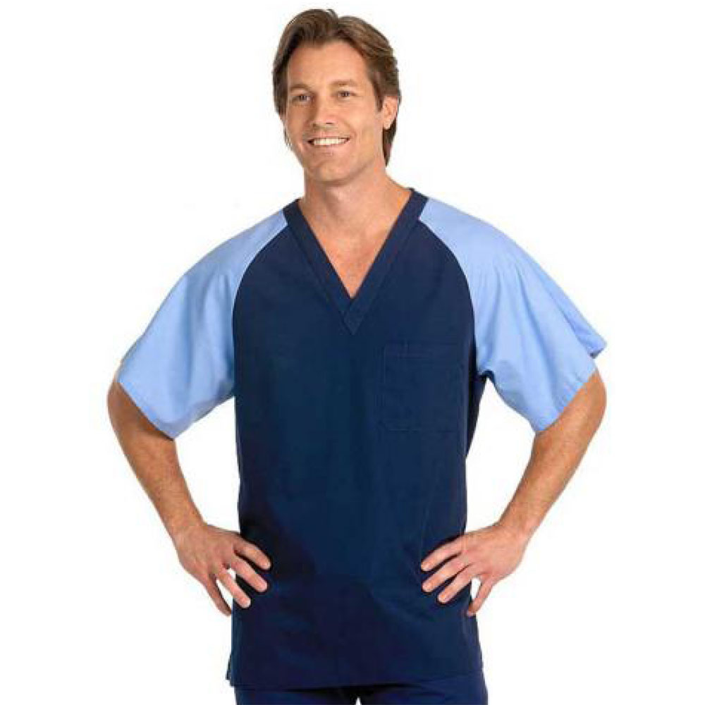 Fashion-Seal-Healthcare-78771-Unisex-Poplin-Raglan-Sleeve-Scrub-Shirt