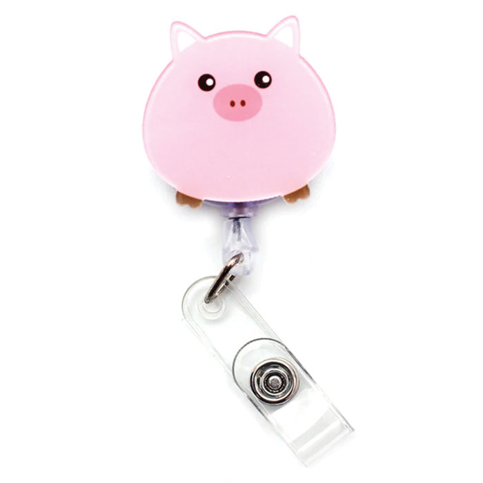 BR-PIG - Retractable Badge Reel - Pig