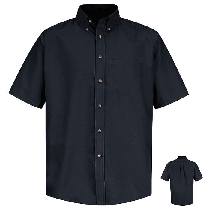 RedKap®-SP80-Mens-Short-Sleeve-Button-Down-Poplin-Shirt