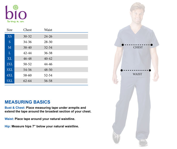 BIO size chart