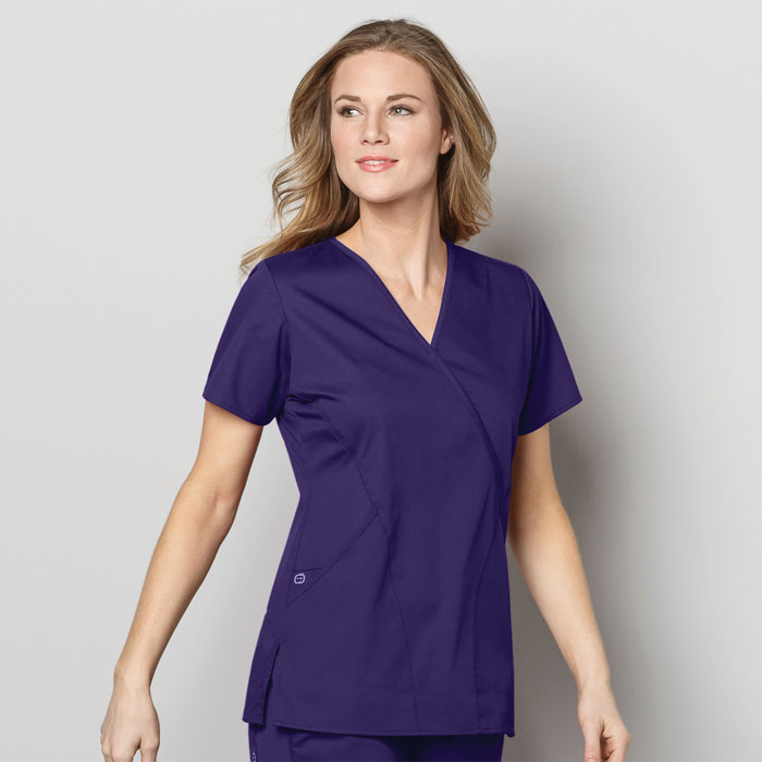 WonderWink-WonderWORK-102-Womens-Mock-Wrap-Top