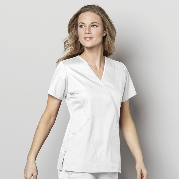 WonderWink-WonderWORK-102-Womens-Mock-Wrap-Top