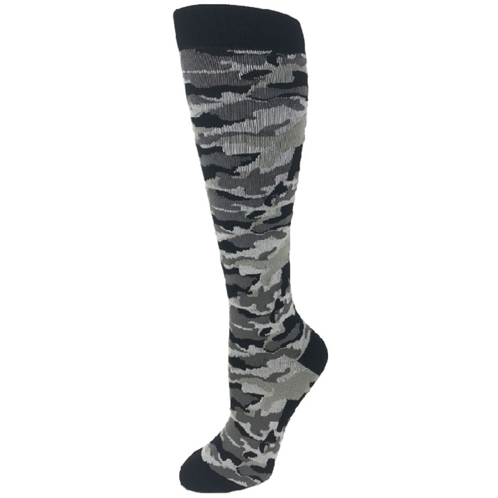 15-20-mmHg-Knit-Compression-Socks-Black-Camo-1520-BKC