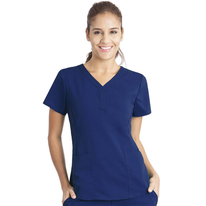 Healing-Hands-Purple-Label-2167-Jane-2-Pkt-V-Neck-Scrub-Top