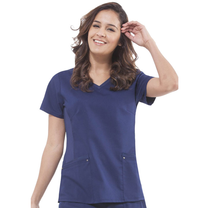 Healing-Hands-Purple-Label-2245-Juliet-V-Neck-Knit-Panel-Scrub-Top