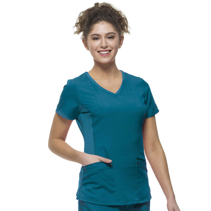 Healing-Hands-Purple-Label-2245-Juliet-V-Neck-Knit-Panel-Scrub-Top