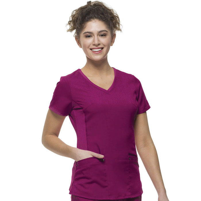 Healing-Hands-Purple-Label-2245-Juliet-V-Neck-Knit-Panel-Scrub-Top