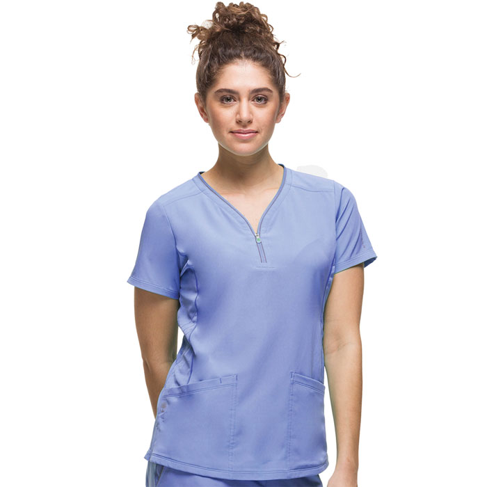 HH360 - HH2254 - Sonia Zipper Neckline Scrub Top