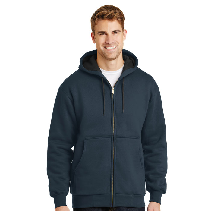 CornerStone - CS620 - Mens Heavyweight Full-Zip Hooded Sweatshirt with Thermal Lining