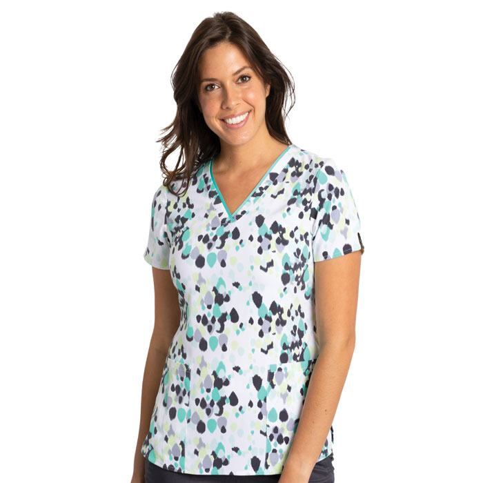 Drew Drop - Amanda Scrub Top - 2266-DDR