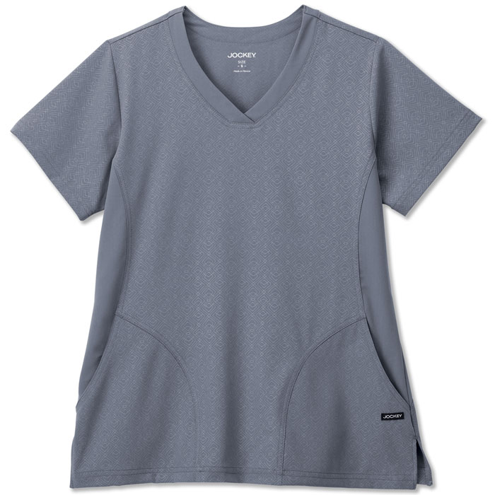 2355 Jockey Scrubs Women's Solid Illusion V Neck Solid Scrub Top 