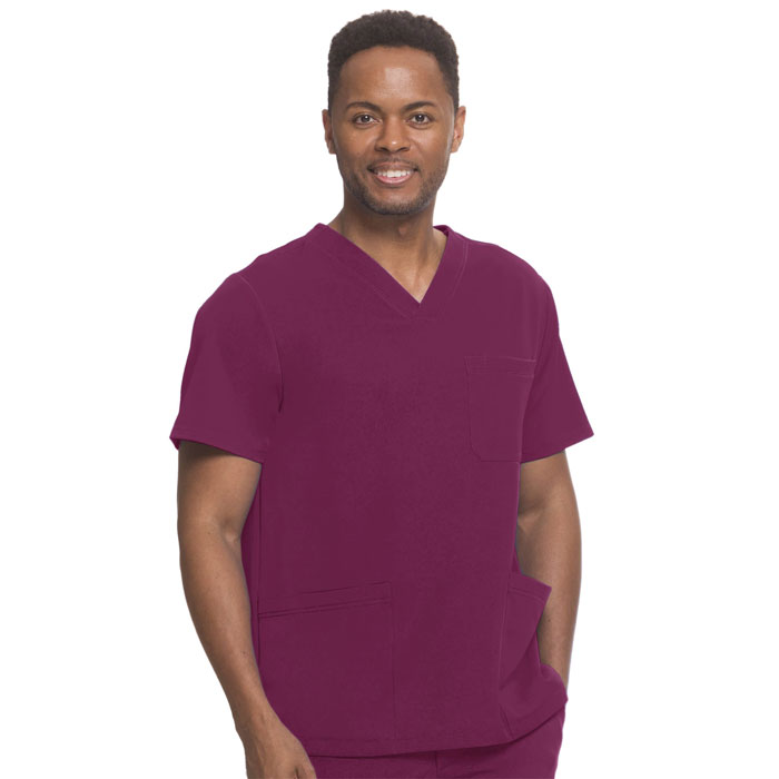 HH Works - 2590 - Matthew 4 Pkt Back Yoke Mens V-Neck Scrub Top