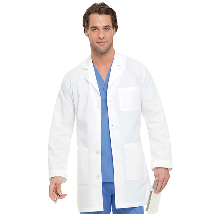 Landau Uniforms - Mens 5 Pocket Mid Length Lab Coat - 3166