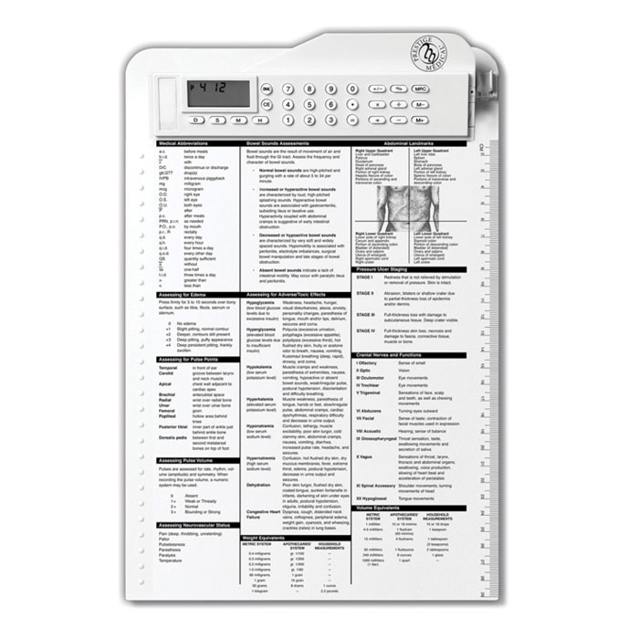 3309-WHT - Nurse Assist Clipboard