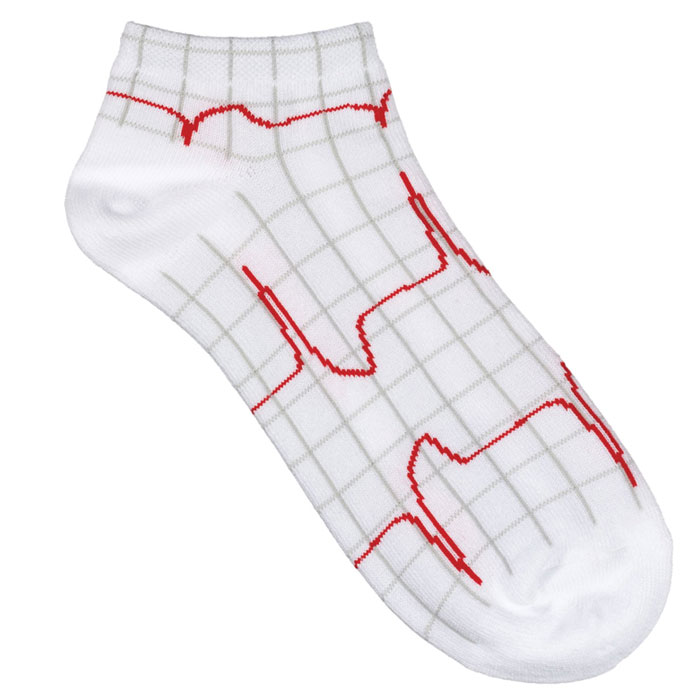 377-HRB - Fashion Nurse Socks - Ladies Low Socks