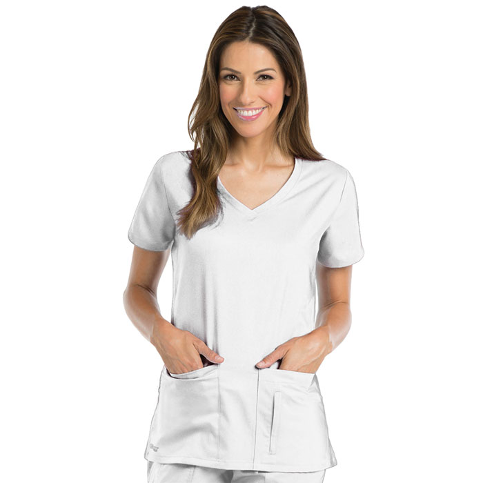 Greys-Anatomy-41423-Womens-4-Pkt-Crossover-V-neck-Top