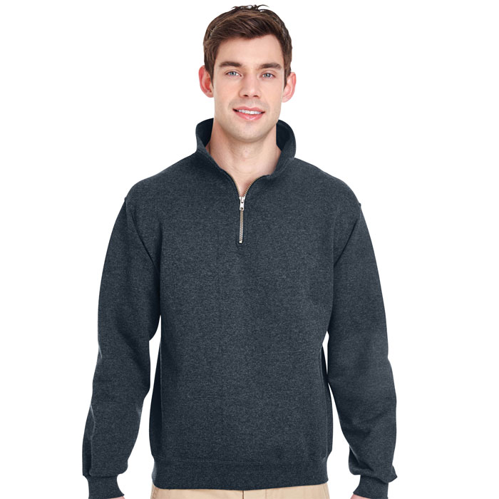 Jerzees-4528-Adult-9.5-oz.-Super-Sweats®-NuBlend®-Fleece-Quarter-Zip-Pullover