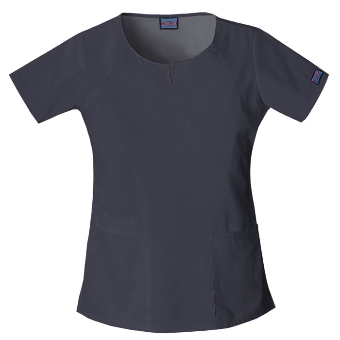 Cherokee-Workwear-4824-Round-Neck-Scrub-Top