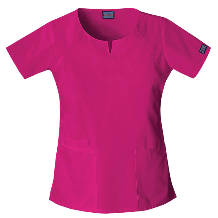 Cherokee-Workwear-4824-Round-Neck-Scrub-Top