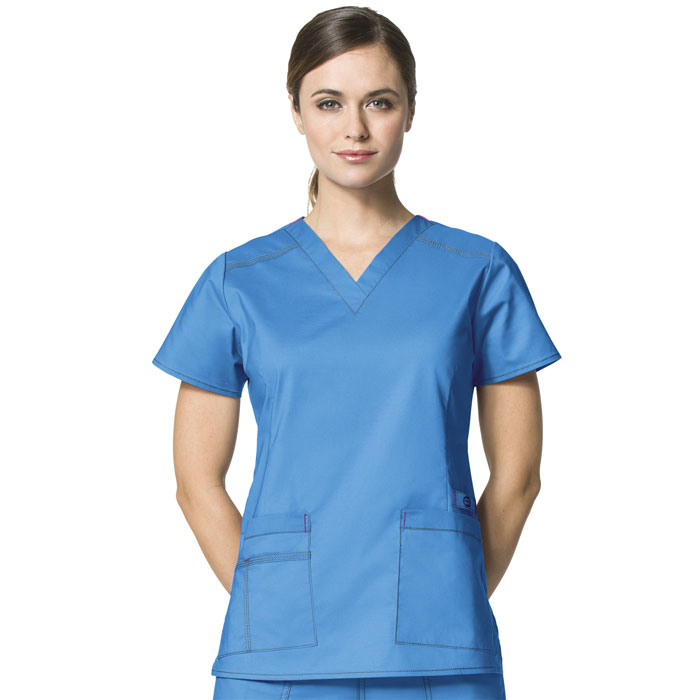 WonderFLEX-6108-Verity-V-Neck-Scrub-Top