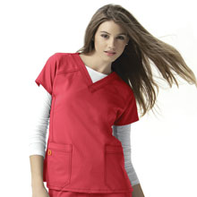 Four Stretch - 6214 - Sporty V-Neck Scrub Top