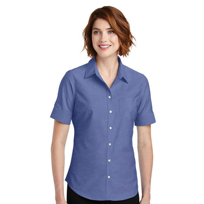 Port Authority - L659 - Ladies Short Sleeve SuperPro Oxford Shirt
