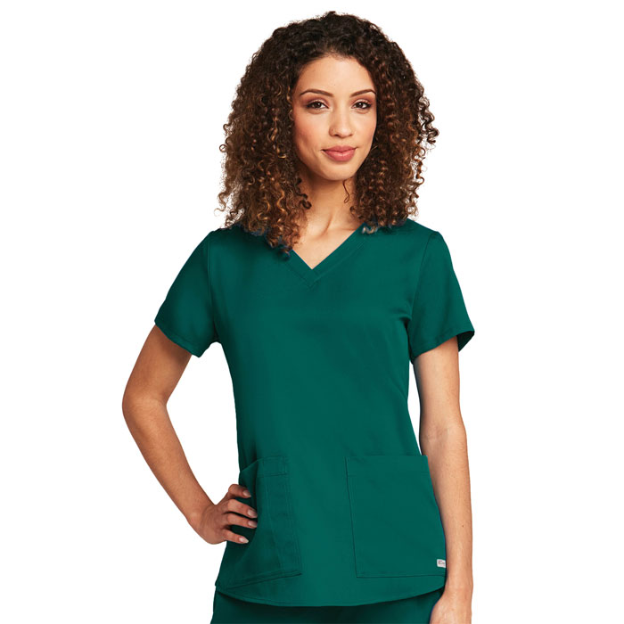 Greys-Anatomy-71166-Womens-2-Pkt-Vneck-Top