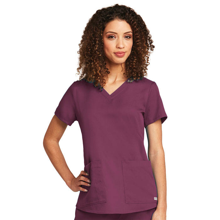 Greys-Anatomy-71166-Womens-2-Pkt-Vneck-Top