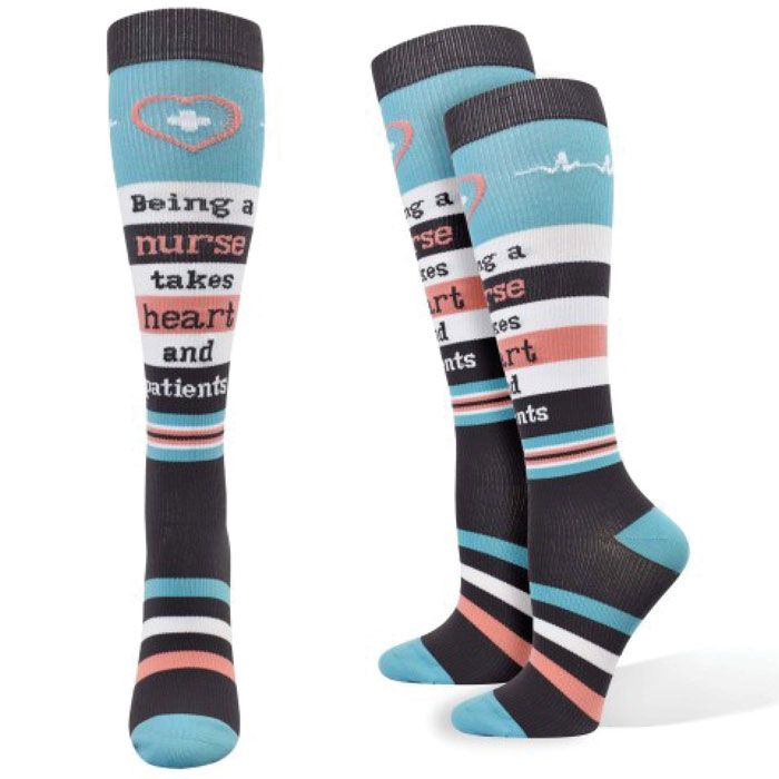 92035 - Nurse Patients Fashion Compression Socks