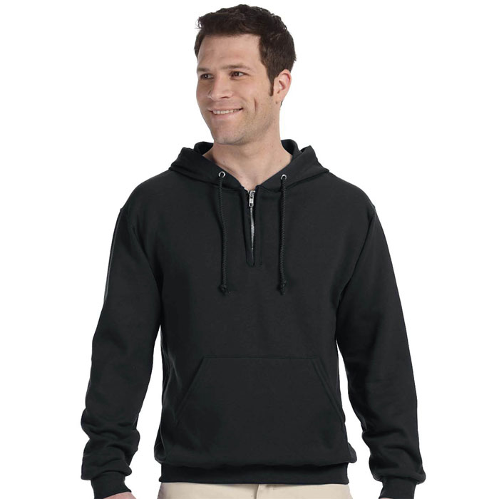 Jerzees - 994MR - Adult 8 oz. NuBlend® Fleece Quarter-Zip Pullover Hood