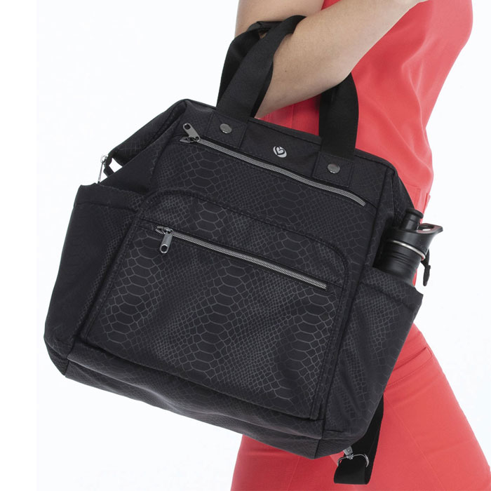 HeartSoul Bags by HeartSoul - BELLABACKPACK - Black Pebble with Black Straps - BBPK-BLKPE