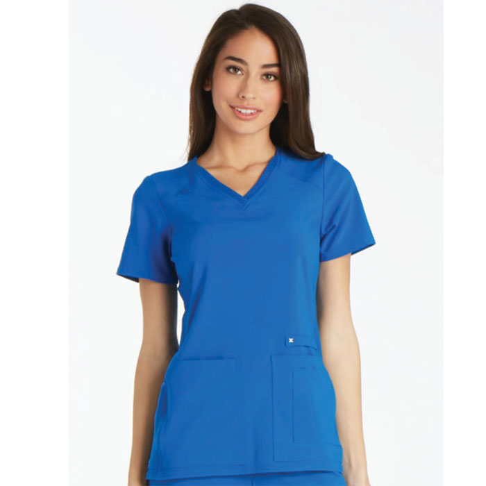 Cherokee iFlex - CK605 - V-Neck Knit Panel Scrub Top