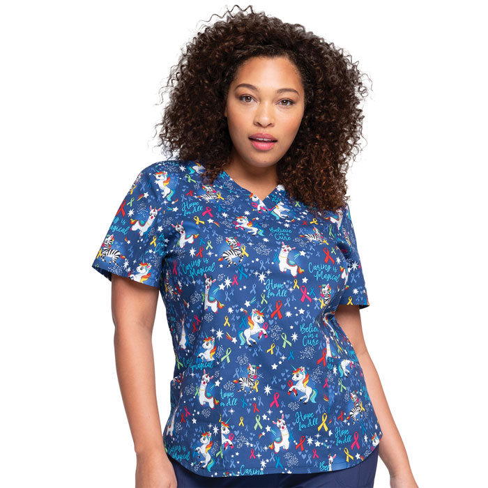 Cherokee Prints - CK652-MLCR - Magical Care - V-Neck Scrub Top