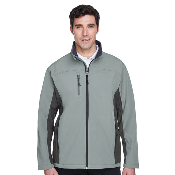 Devon and Jones - D997 -Mens Soft Shell Colorblock Jacket