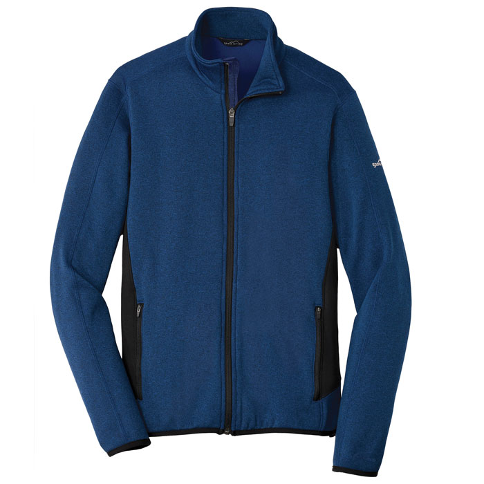 Eddie-Bauer-EB238-Full-Zip-Heather-Stretch-Fleece-Jacket