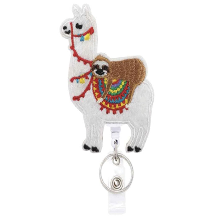 FLLA - ID Badge Holder - Festive Llama