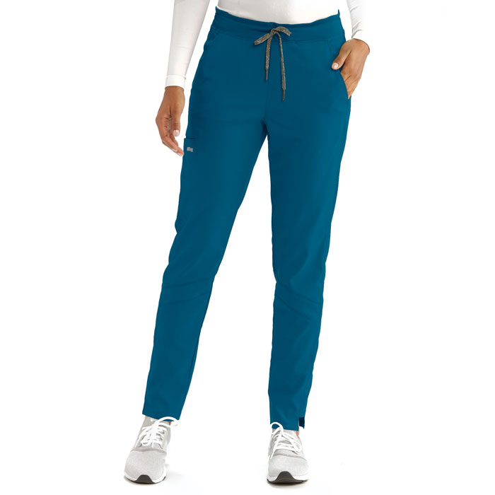 Greys-Anatomy-GV509-3Pkt-Knit-Waist-Tapered-Pant