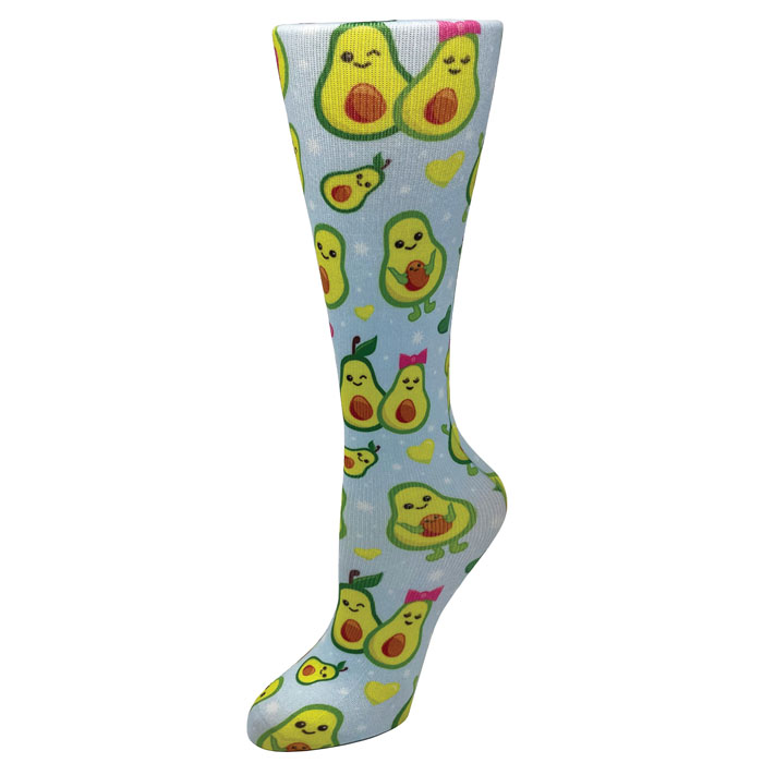 10-18-mmHg-Printed-Compression-Socks-Guac-Your-World-1018-GYW