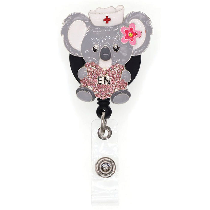 CU-017 - Dazzle Retractable Badge Reel - Koala