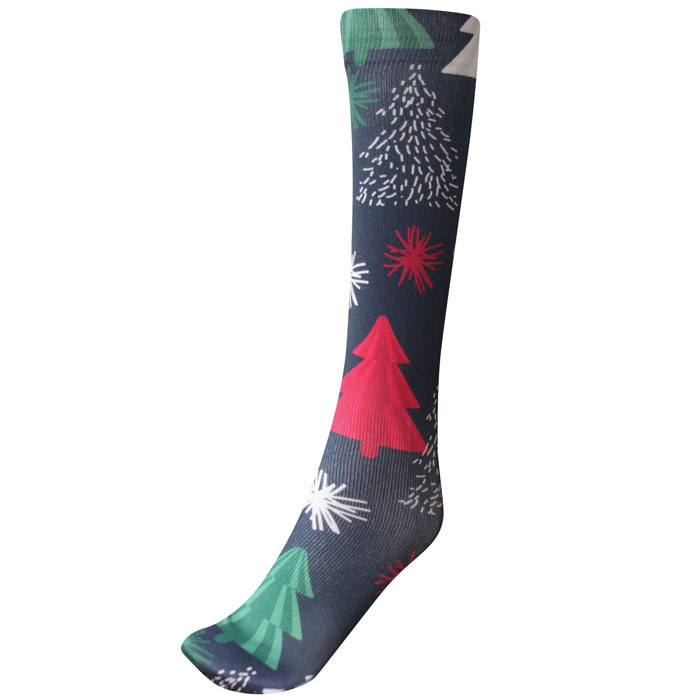 10-18 mmHg - Printed Compression Socks - Merry Trees - 1018-1977