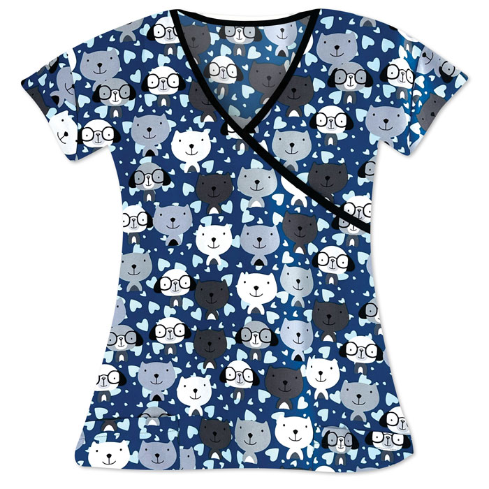 9903-3100M-Ladies-2-Pocket-V-Neck-Top-DOCTOR-PUP