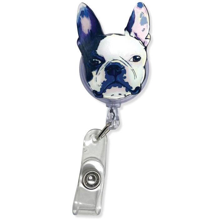 BDOG - ID Badge Holder - French Bulldog Dog